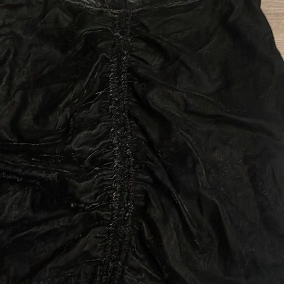 Free People Black Velvet Vivienne Mini Skirt - Picture 7 of 11
